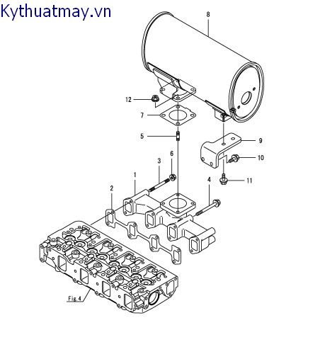 Ống gom khí xả và bộ tiêu âm